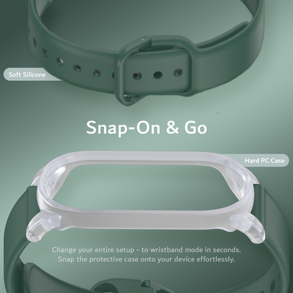 Silicone Wristband Compatible for PLAUD NotePin AI Recorder [Extended Length] Wearable Strap