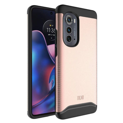 Rose Gold MERGE Heavy Duty Dual Layer Protective Case for Motorola Moto Edge 2022