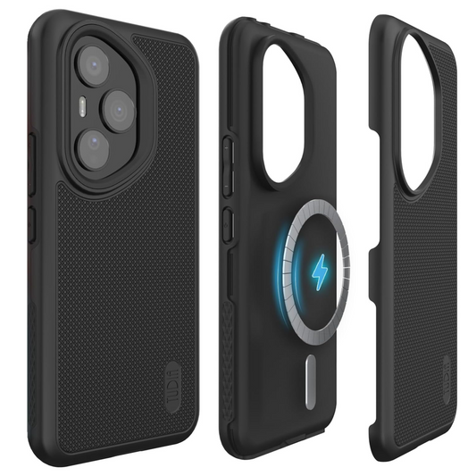 Matte Black MergeGrip MagSafe Heavy Duty DualShield Case for Honor 400 Pro 5G (2025) – Shockproof Slim Phone Cover