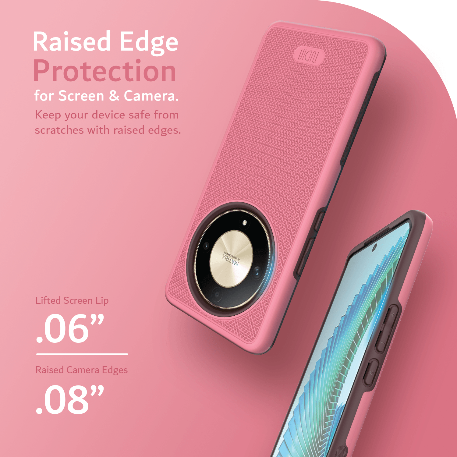 Honor Magic 6 Lite / Honor X9b MergeGrip heavy duty phone case with raised edge protection for screen and camera