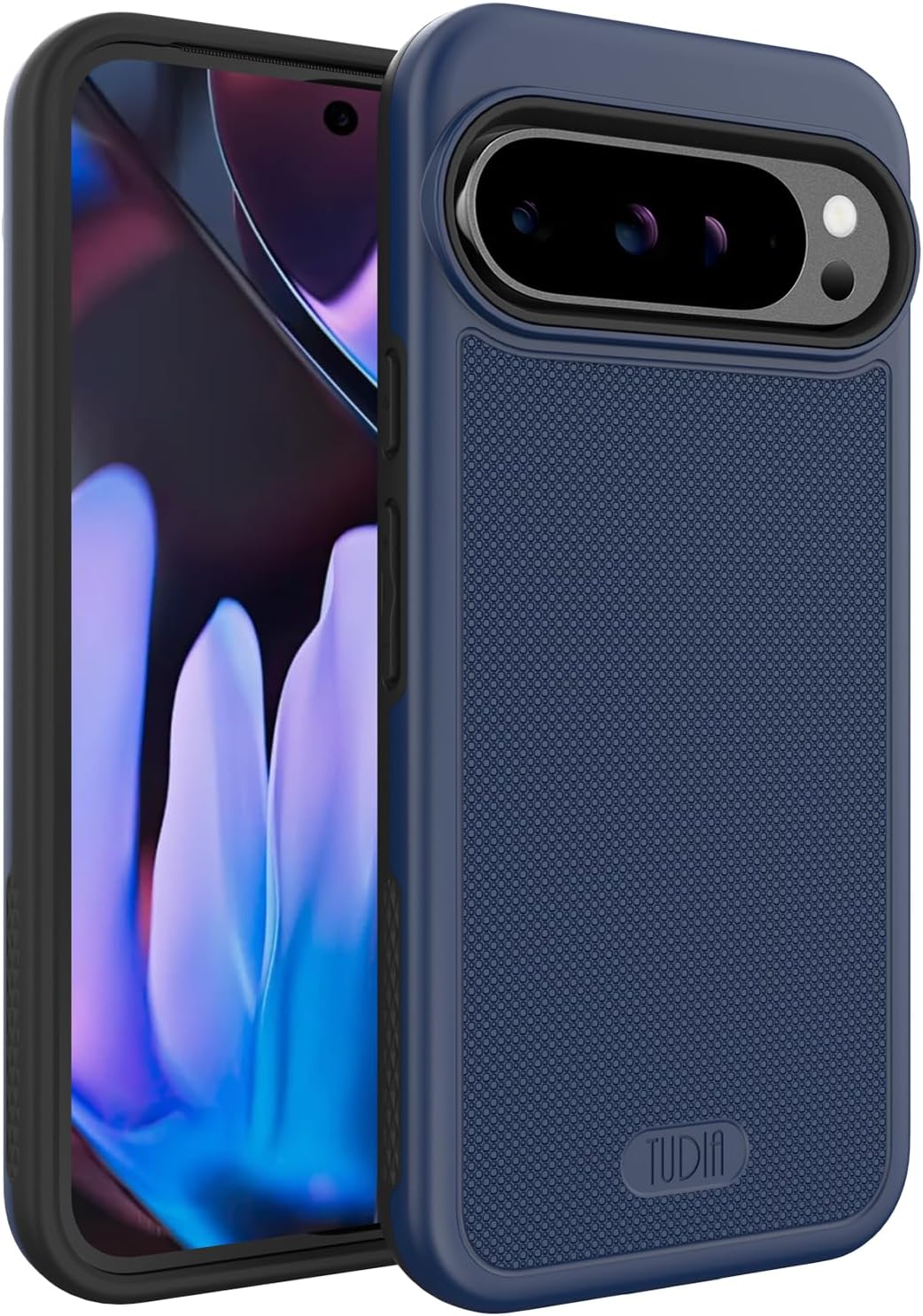 Blue Google Pixel 9 Pro XL 2024 Case MergeGrip with Built-In Magnet – Durable, stylish phone case with integrated magnet for secured and enhanced protection