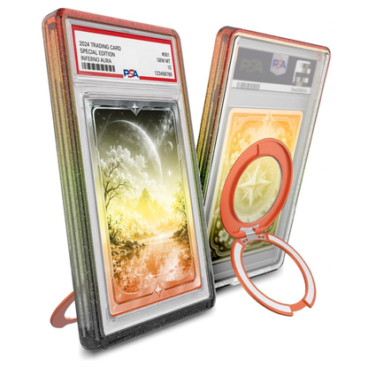 PSA Slab Guard Anti-UV Magnetic Ring Stand Case LUCION Protective Graded Card Display Holder