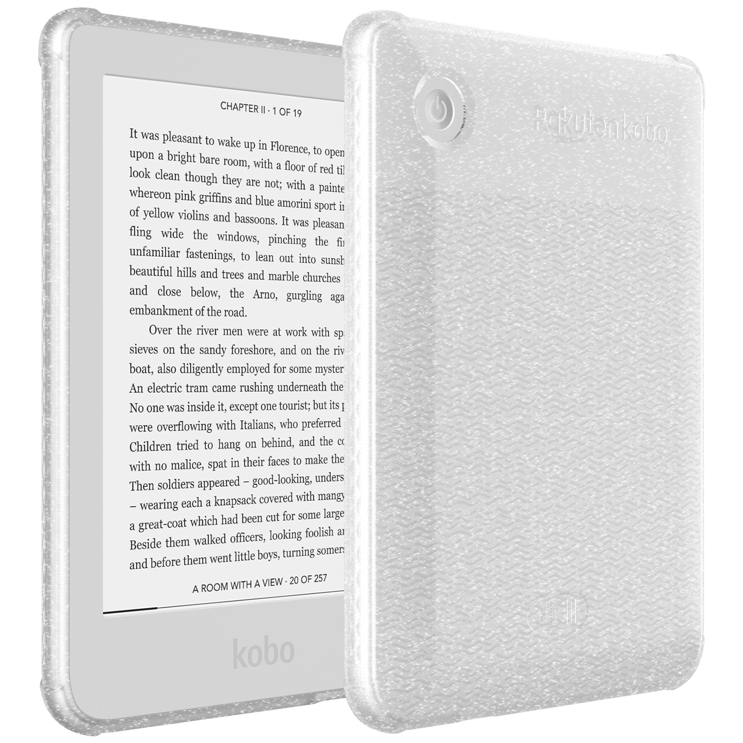 Transparent Glitter TPU Case for Kobo Clara 2E 6-Inch – Lightweight, Slim & Flexible Protective Cover by SKN