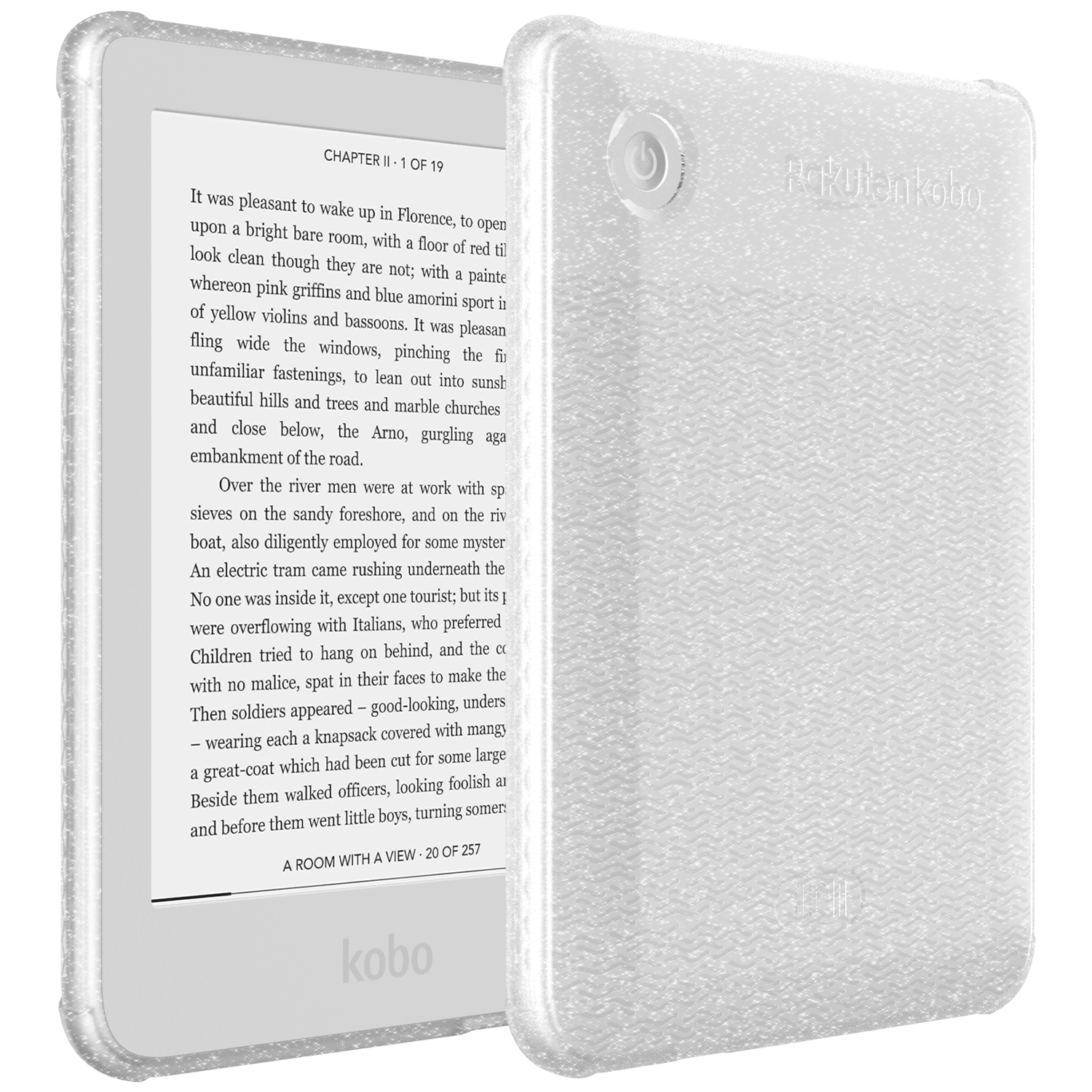 Transparent Glitter TPU Case for Kobo Clara 2E 6-Inch – Lightweight, Slim & Flexible Protective Cover by SKN