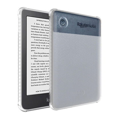 Frosted clear TPU case for Kobo Clara 2E – lightweight, slim, flexible 6-inch eReader cover with shock protection