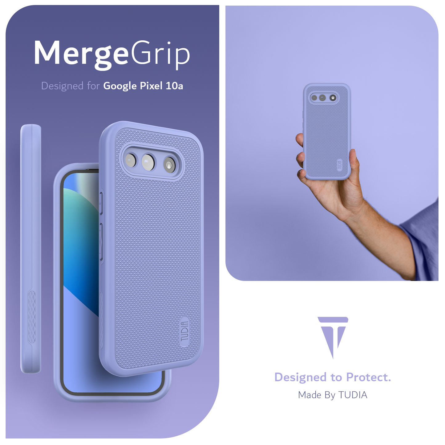 Google Pixel 10a MagSafe Compatible Case MergeGrip with Built-In Magnet