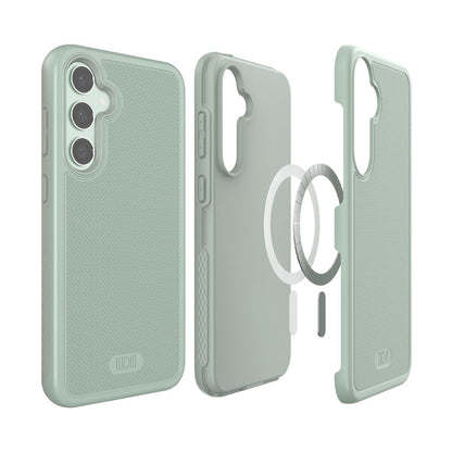 Green Lily TUDIA MergeGrip MagSafe Compatible Case for Samsung Galaxy S23 FE – Slim Shockproof Protective Phone Cover with Built-In Magnet