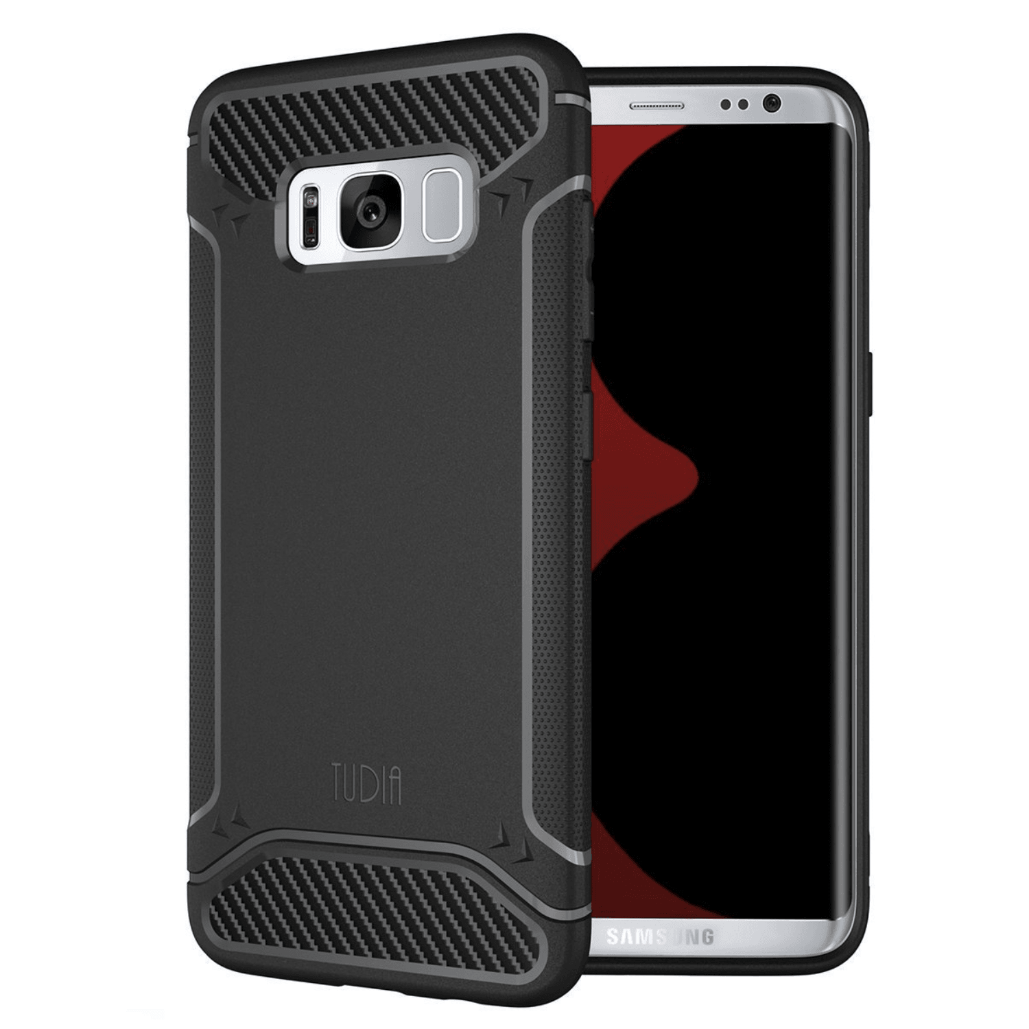 Samsung Galaxy S8 Plus Case TAMM Carbon Fiber Grip - TUDIA Products