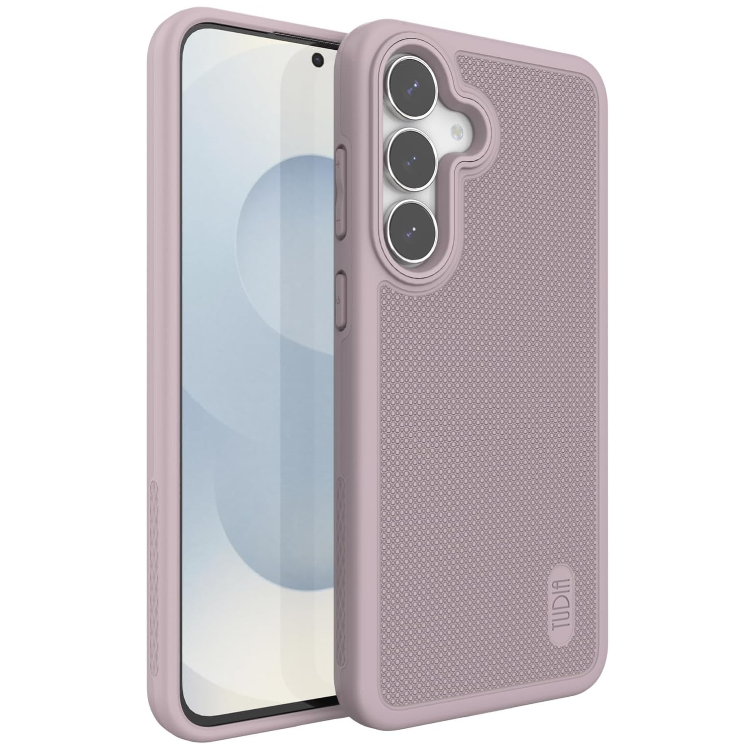 Heavy duty MergeGrip DualShield rugged case for Galaxy S25 FE purple