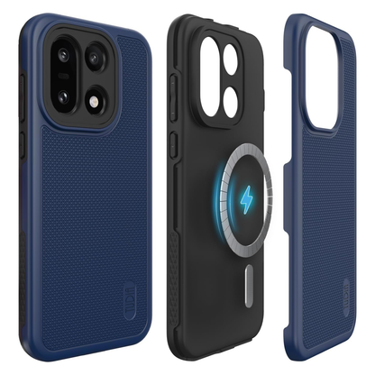 Deep Indigo Blue MergeGrip MagSafe compatible case for OnePlus 15 5G 2025, featuring a built-in magnetic ring and a premium matte blue finish.