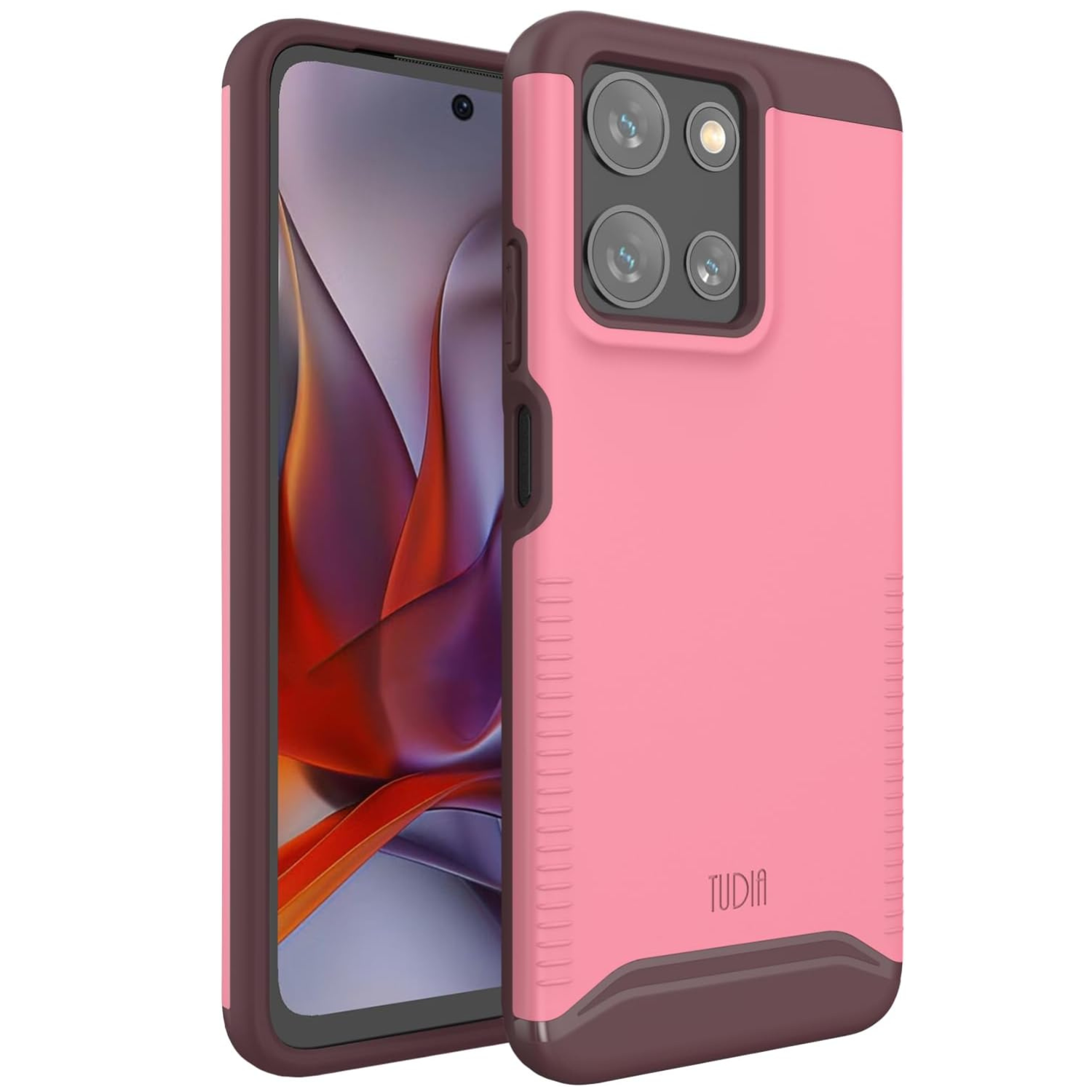 Smokey Pink Merge Heavy Duty DualShield Case for Moto G Play 5G (2025) / Moto G 5G (2025) – Rugged Shockproof Protective Phone Cover