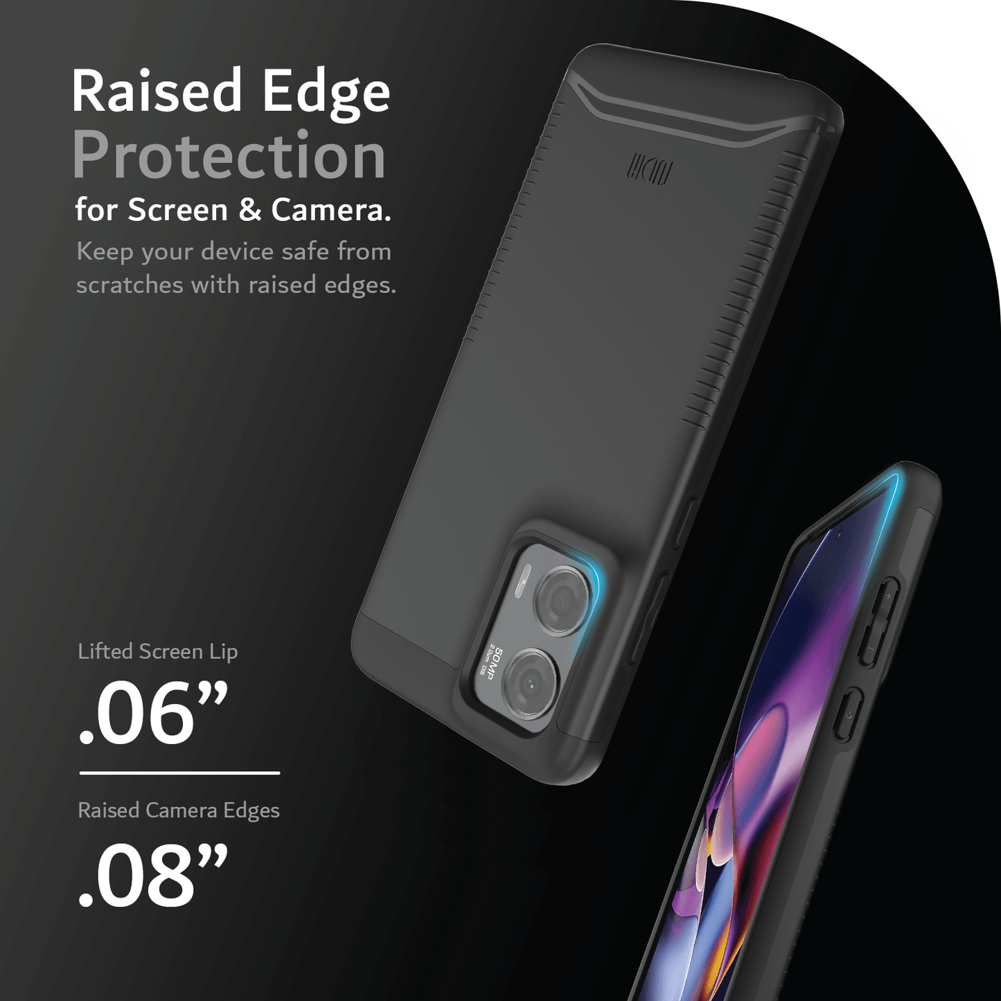 TUDIA MERGE rugged phone case for Moto G Stylus 5G (2024) – dual-layer protection with raised edges and shockproof grip