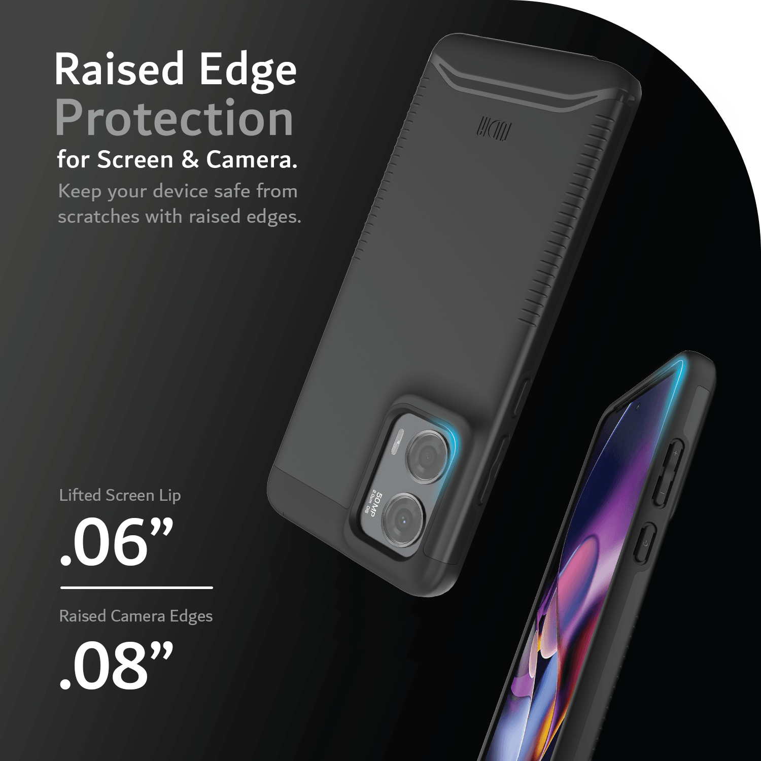 TUDIA MERGE rugged phone case for Moto G Stylus 5G (2024) – dual-layer protection with raised edges and shockproof grip