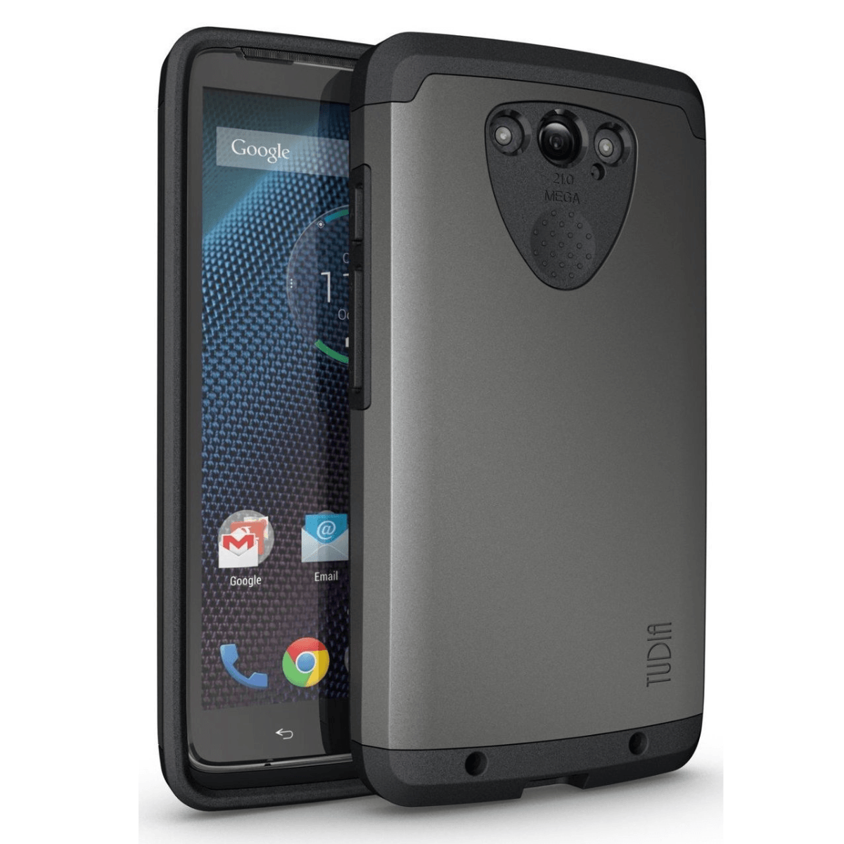 Motorola DROID Turbo CYGEN Heavy Duty Case in Metallic Slate – rugged shockproof protective phone cover for Motorola DROID Turbo