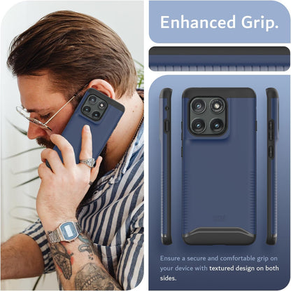 Rugged DualShield MergeGrip Case for Motorola Edge 2025 – Military-Grade Drop Protection with Non-Slip Grip