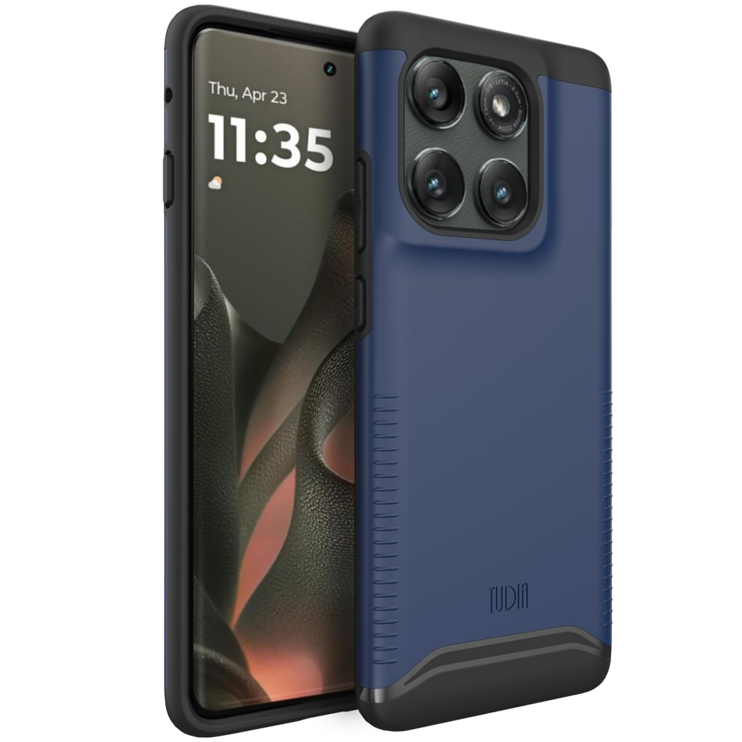 Indigo Blue Merge Heavy Duty DualShield case for Motorola Edge (2025), slim shockproof protective cover with enhanced grip