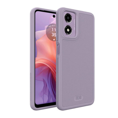 Purple MergeGrip Heavy Duty DualShield Case for Motorola Moto E14, G04, G24, and G04s 5G – Durable Shockproof Protective Phone Cover