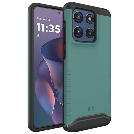 Hunter Green MergeGrip Heavy Duty DualShield Case for Motorola Moto G Stylus 5G (2025) – Shockproof Slim Phone Cover