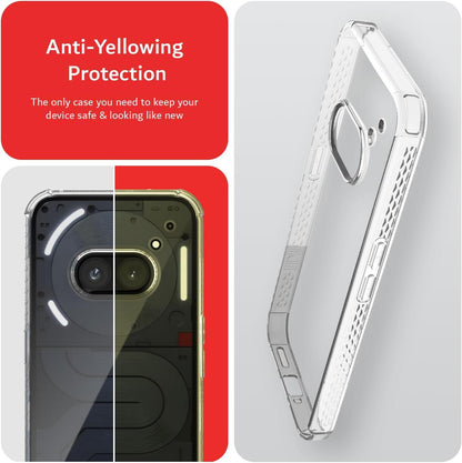 Clear transparent anti-yellowing case for Nothing Phone 2a (2024) and 2a Plus – slim shockproof TPU cover for durable daily protection