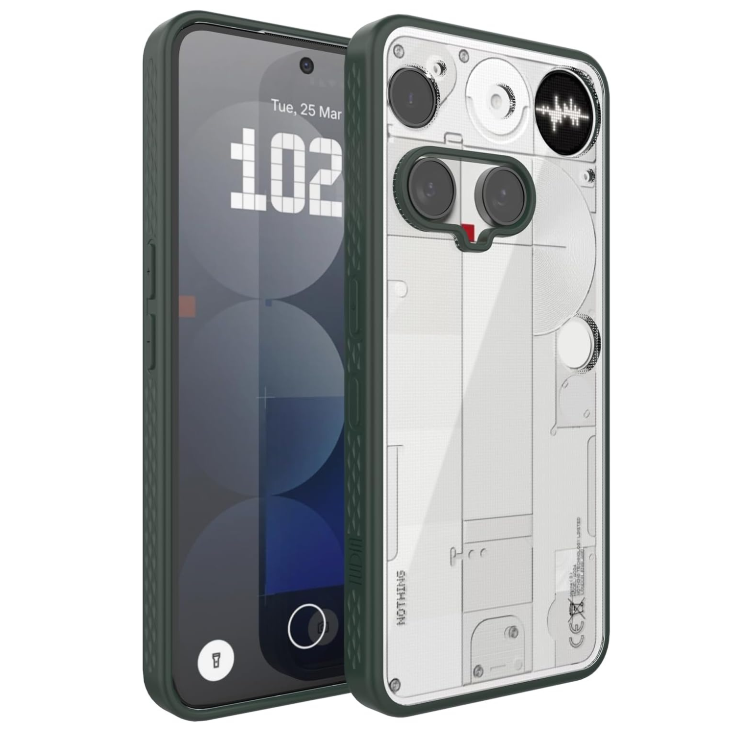 TUDIA Lucion Clear Fit Case for Nothing Phone 3 (2025) Black TUDIA Lucion Clear Fit Case for Nothing Phone 3 (2025) Black