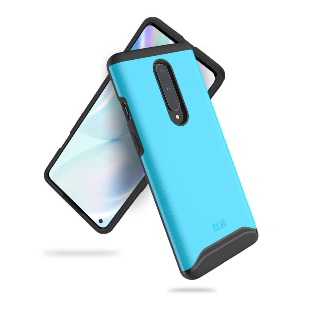OnePlus 8 5G UW MERGE heavy duty dual-layer blue case with shockproof protection for Verizon phones