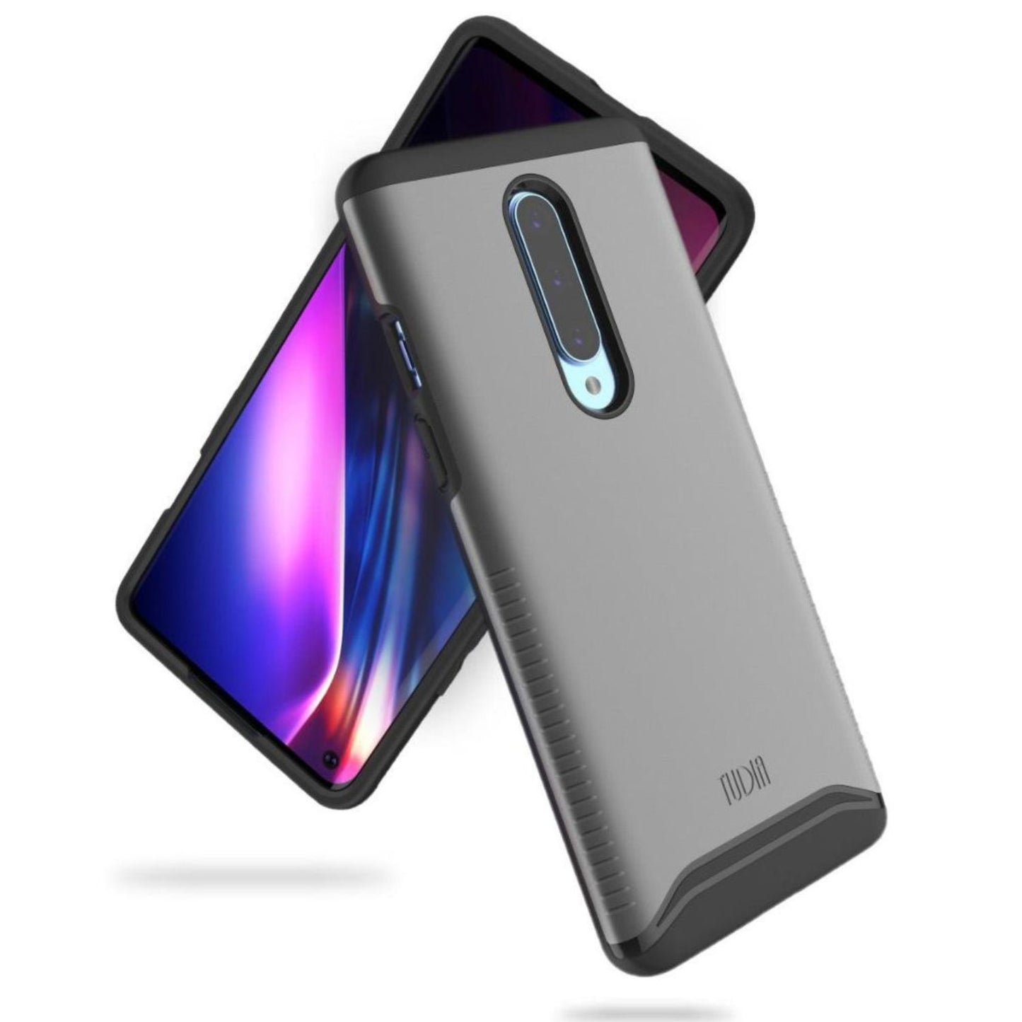 Metallic Slate MERGE Heavy Duty Dual Layer Case for OnePlus 8 – Rugged Shockproof Protective Phone Cover