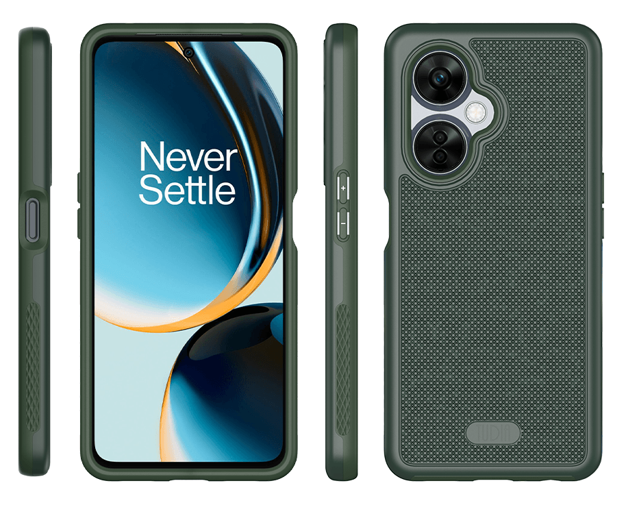 OnePlus Nord N30 5G phone case MergeGrip DualShield heavy duty protective cover in pine green color