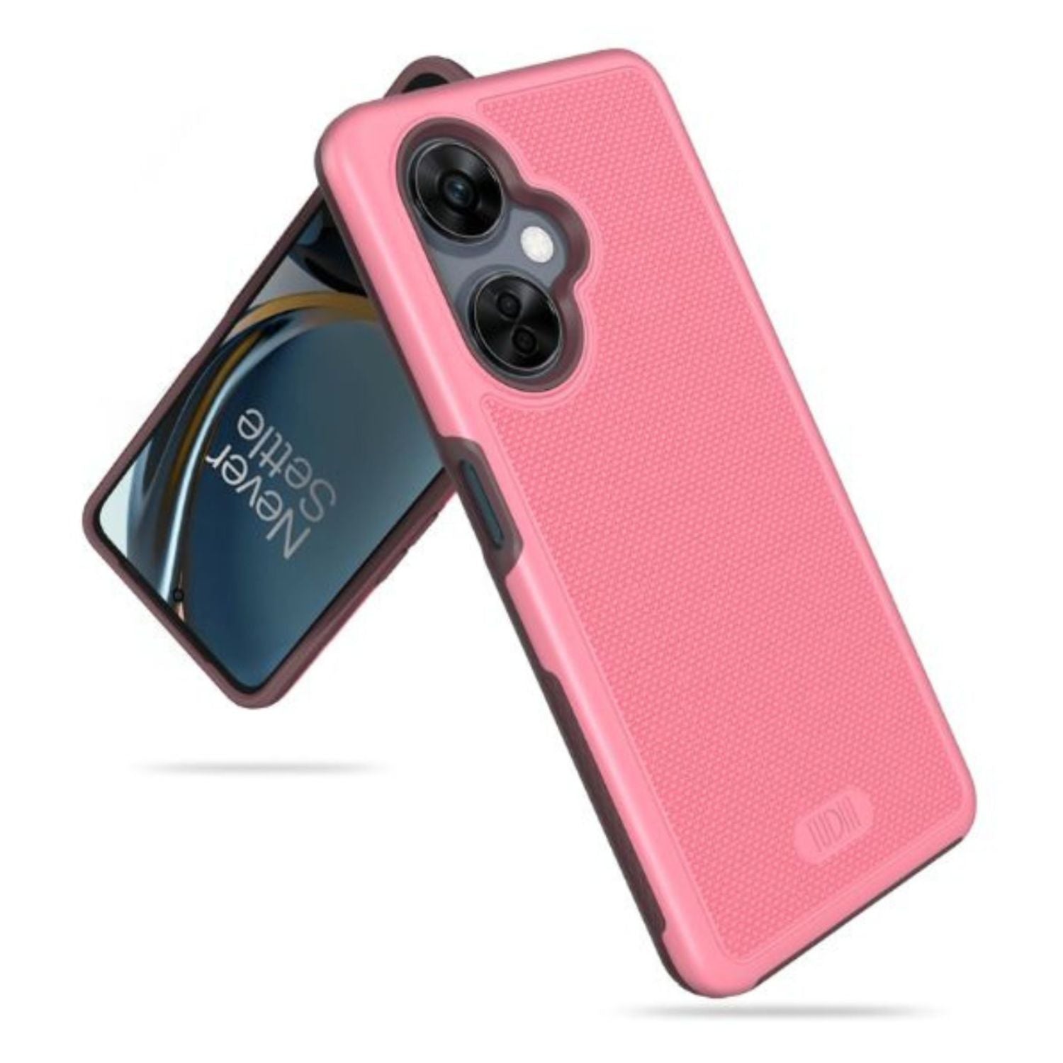 OnePlus Nord N30 5G phone case in smokey pink color featuring MergeGrip heavy duty DualShield design for superior drop protection and grip
