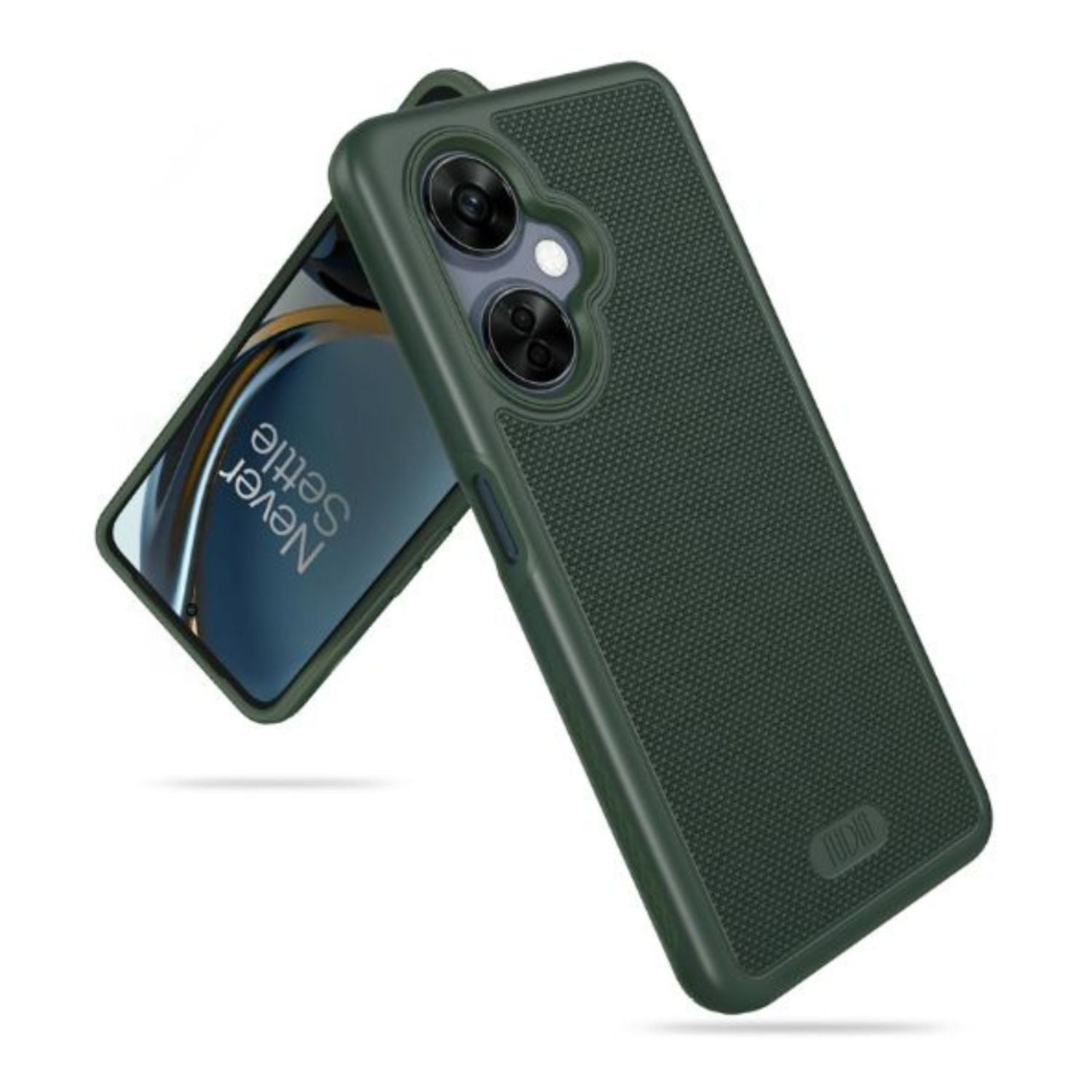 OnePlus Nord N30 5G case in pine green color, MergeGrip heavy duty DualShield protective phone cover with shockproof design