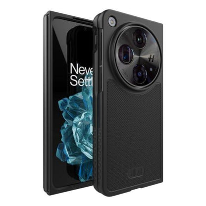 Jet Black MERGEGrip DualShield Case with Built-in Screen Protector for OnePlus Open (2023) / Oppo Find N3 – Rugged Heavy Duty Shockproof Cover