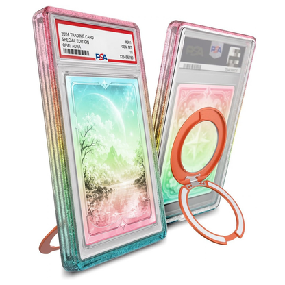 PSA Slab Guard Anti-UV Magnetic Ring Stand Case LUCION Protective Graded Card Display Holder