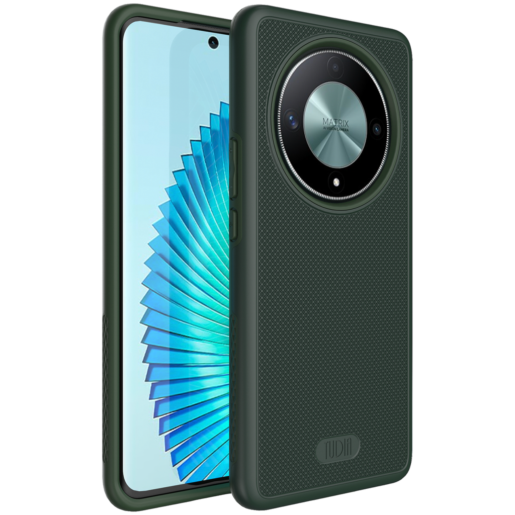 For Honor Magic6 Lite 5G / X9b 5G Case Anti-fingerprint Liquid Silicone  Soft Liner Smart Phone Cover - Red