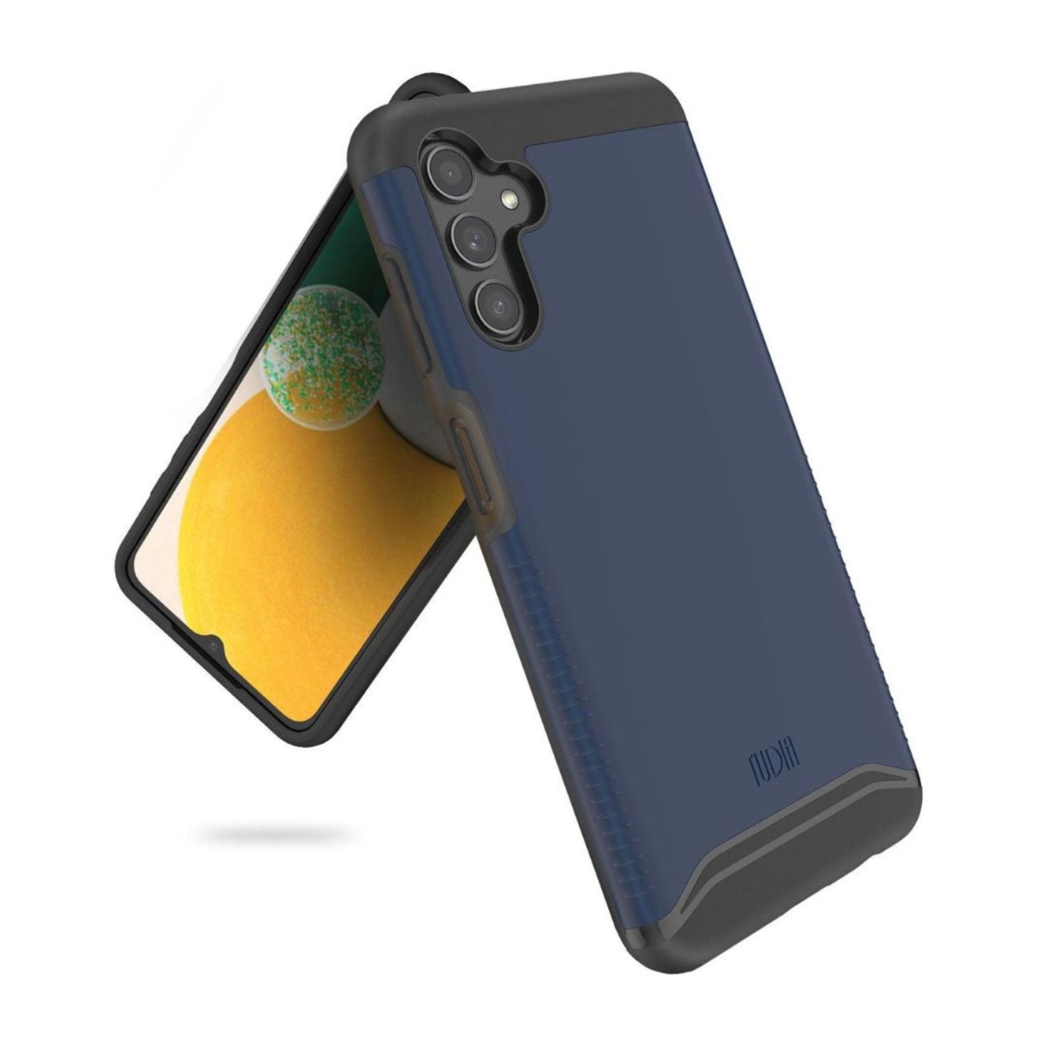 Samsung Galaxy A13 5G case MERGE heavy duty dual layer protective cover in indigo blue color
