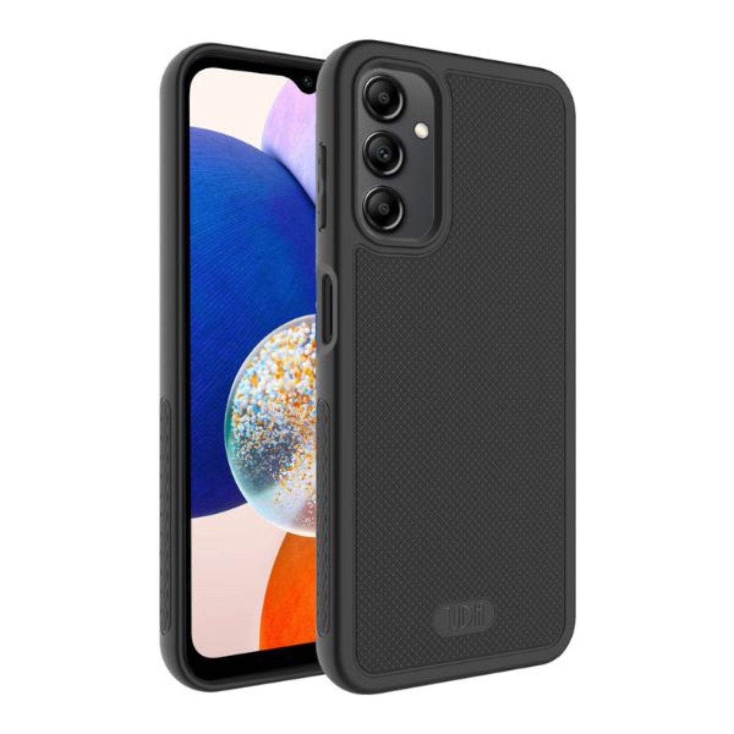 Black LINNGrip Ultra Slim Non-Slip Lightweight Protective Phone Case for Samsung Galaxy A14 5G