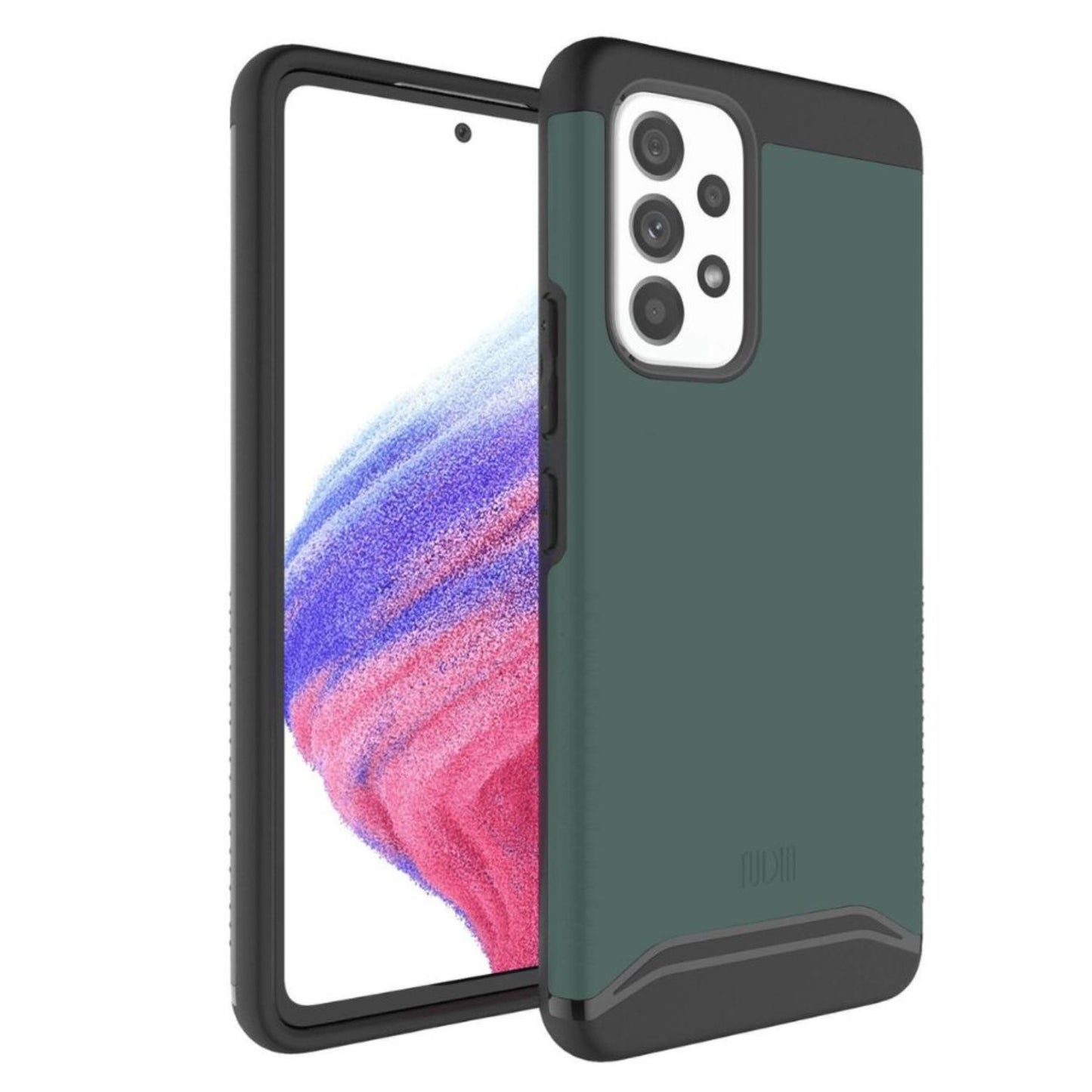 Hunter Green MERGE Heavy Duty Dual Layer Case for Samsung Galaxy A53 5G – Rugged Shockproof Protective Phone Cover