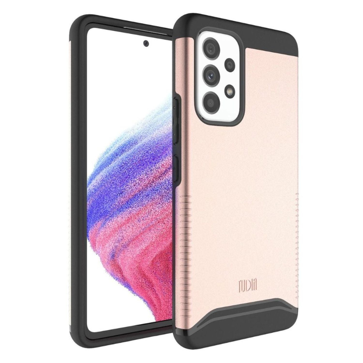 Rose Gold MERGE Heavy Duty Dual Layer Case for Samsung Galaxy A53 5G – Rugged Shockproof Protective Phone Cover