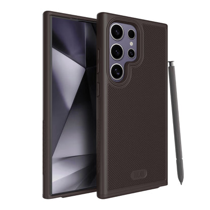 Dark purple MergeGrip case compatible with Samsung Galaxy S24 Ultra – slim, shockproof design with built-in magnetic mount