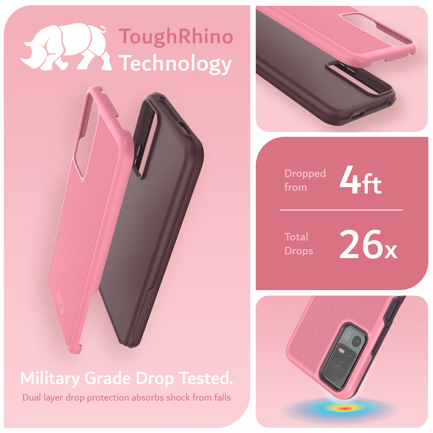 Lively Jitterbug Smart4 Case MergeGrip Heavy Duty DualShield - TUDIA Products