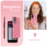 Features Image 5 - Smokey Pink - MergeGrip designed for JitterBug Smart 4. Made By TUDIA. Designed to Protect. 