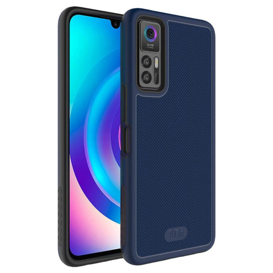 TCL 30 5G TCL 30 TCL 30+ 2022 heavy duty phone case in indigo blue with MergeGrip DualShield protection