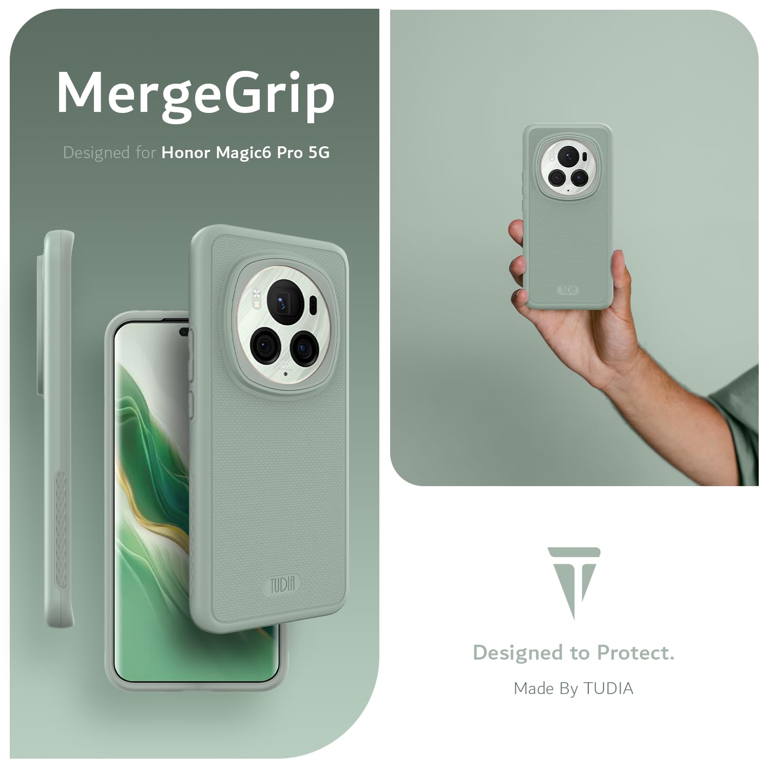 Honor Magic 6 Pro 5G Case MergeGrip Heavy Duty DualShield - TUDIA Products
