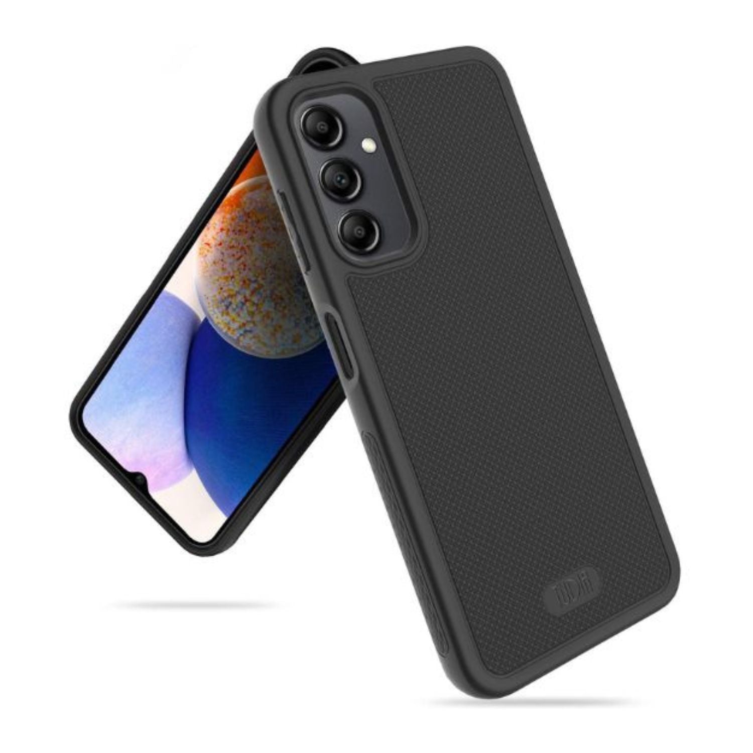 TUDIA LINNGrip Ultra Slim Black Case for Samsung Galaxy A14 5G with Non-Slip Grip and Shockproof Protection