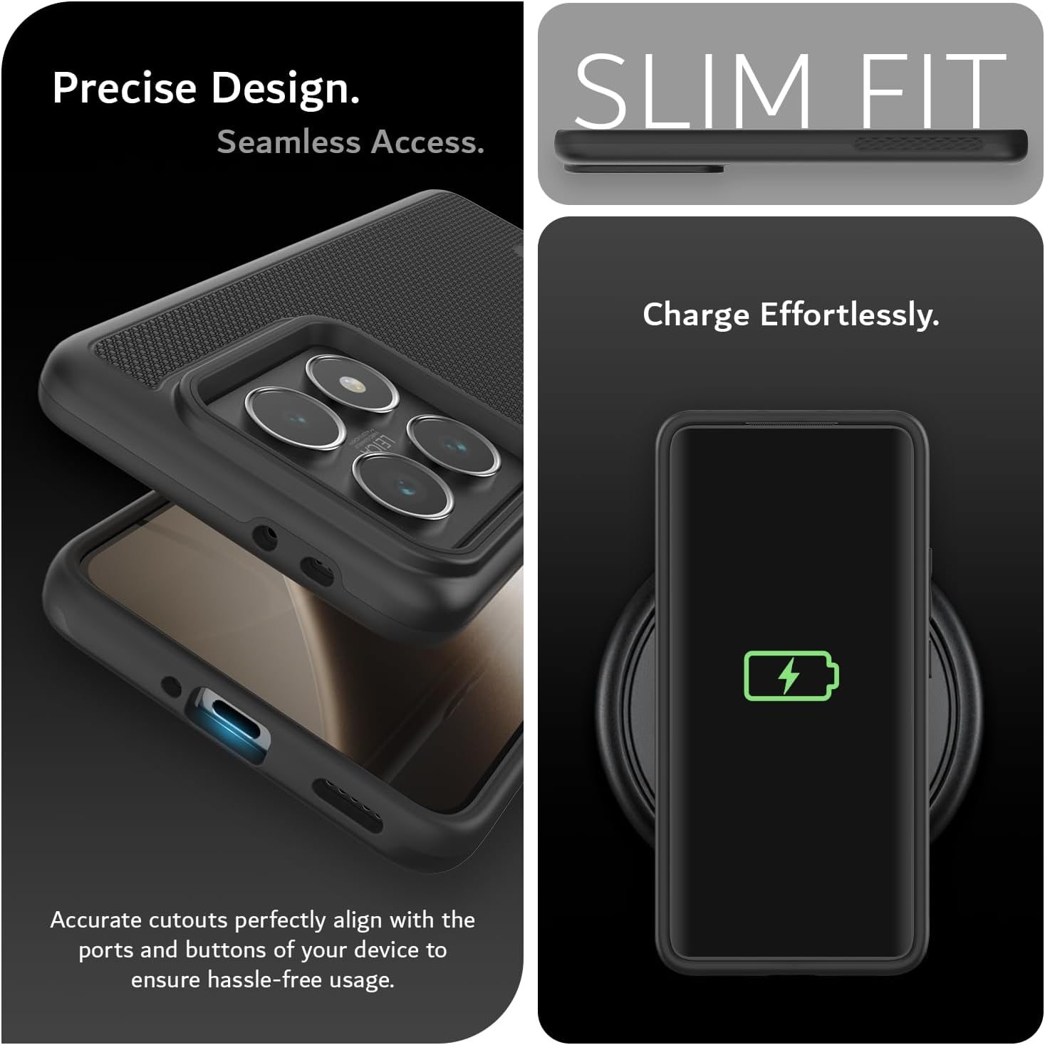 TUDIA MergeGrip MagSafe case for Xiaomi 14T Pro 5G (2024) – rugged heavy-duty protection with MagSafe compatibility.