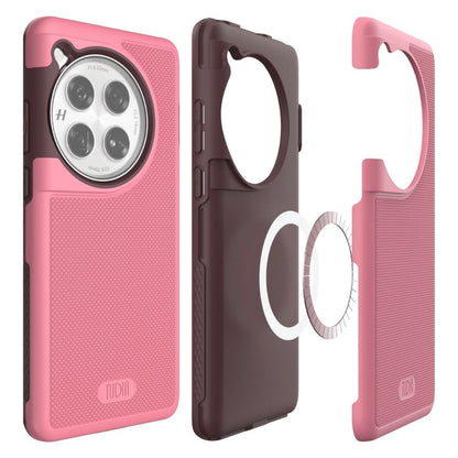 TUDIA MergeGrip MagSafe Compatible Case for OnePlus 12 in Smokey Pink with Built-In Magnet, Shockproof and Slim Design