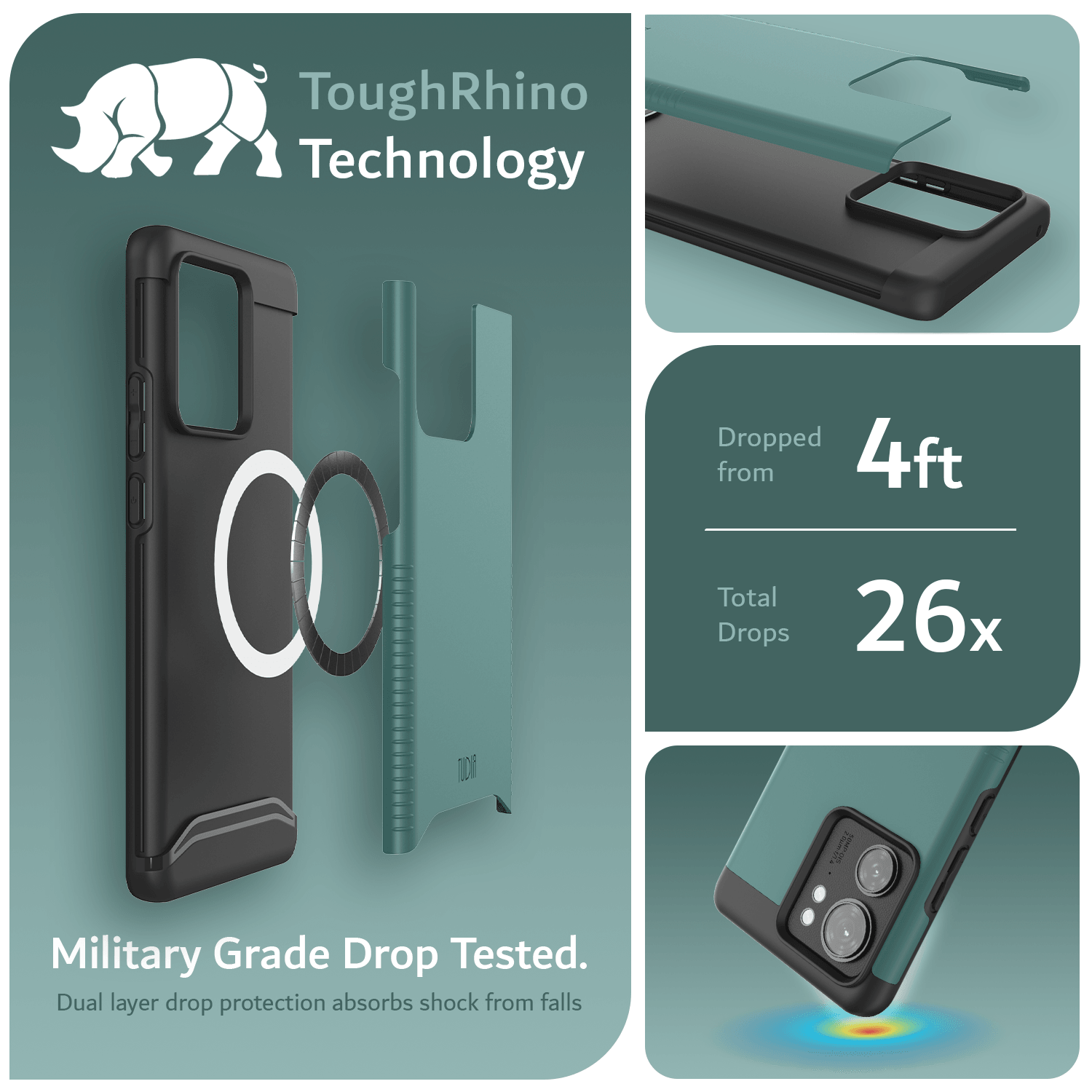 Motorola Edge (2023) / Motorola Edge 40 MagSafe Compatible Case MERGE with Built-In Magnet - TUDIA Products