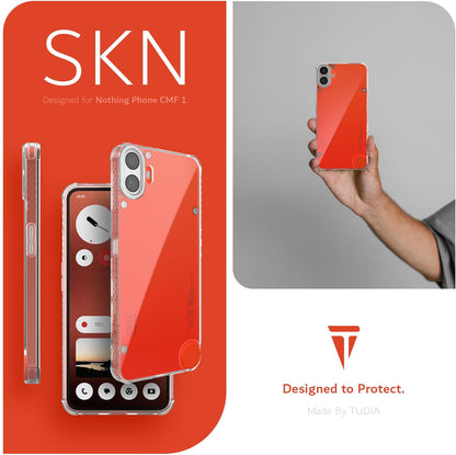 Nothing CMF Phone (1) Case SKN Shockproof Transparent Crystal Clear TPU - TUDIA Products