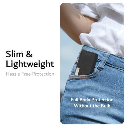 Slim-Fit Heavy Duty Leather Case for AliveCor Kardia Mobile 6L Heart Monitor - TUDIA Products