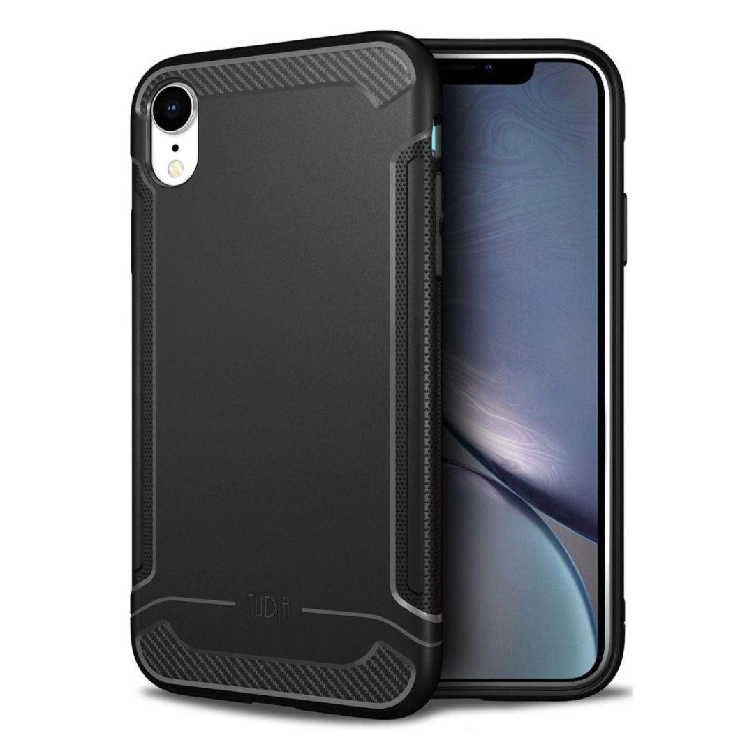 Apple iPhone XR Case LINN Carbon Fiber Grip - TUDIA Products