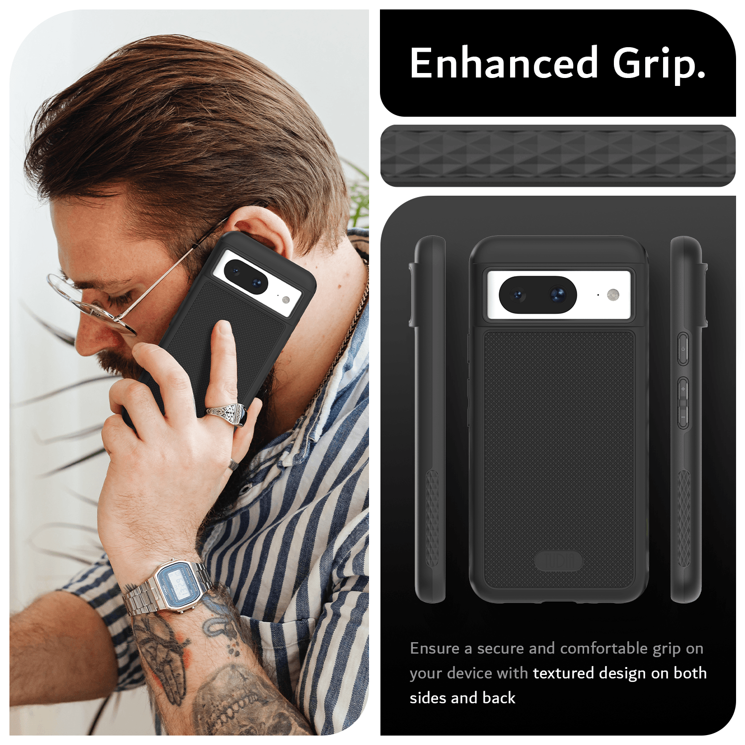 Google Pixel 8 MagSafe Compatible Case MergeGrip with Built-In Magnet - TUDIA Products