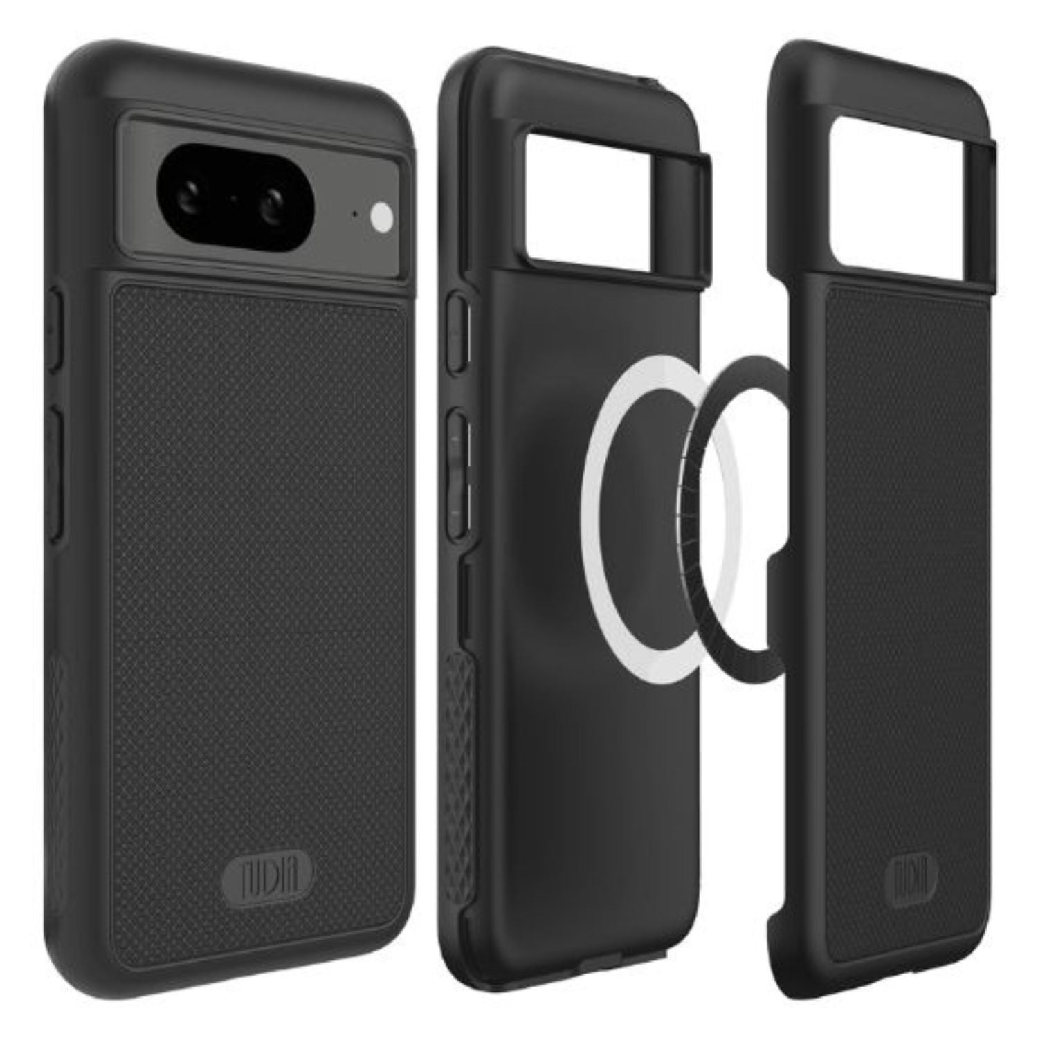 TUDIA MagSafe Compatible MergeGrip Case for Google Pixel 8 - Built-In Magnet for Secure Attachment